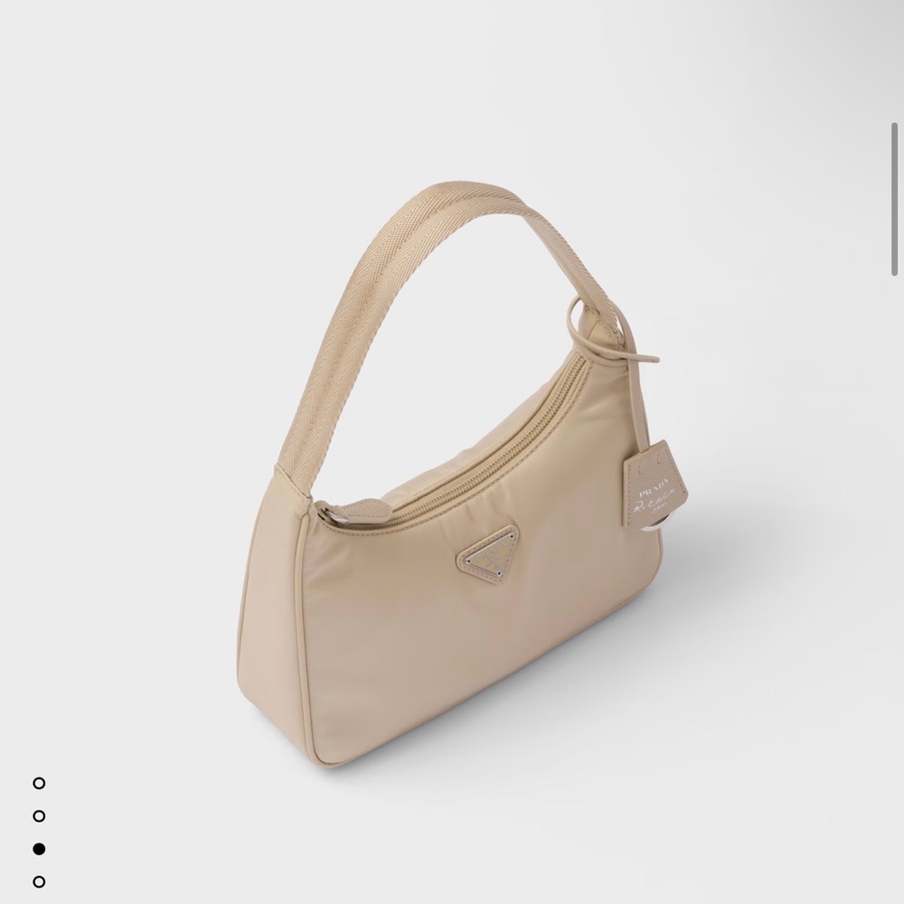 Pre loved - Prada Tan Nylon Shoulder Bag - Picture 4 of 16